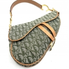 dior saddle green denim