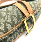 dior saddle green denim
