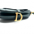 Dior Saddle en piel granulada negra