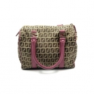 Fendi Boston Bag en canvas con logo Zucca