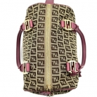 Fendi Boston Bag en canvas con logo Zucca