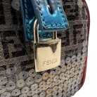 Fendi Mini Zucchino Sequin-Embellished Bauletto Boston