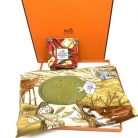 Foulard Vintage Hermès Chasseau Bois