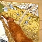 Foulard Vintage Hermès Chasseau Bois