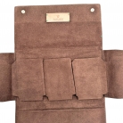 Brown leather Rolex watch case