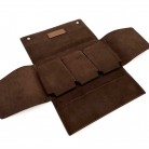 Brown leather Rolex watch case
