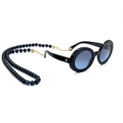 OCCHIALI DA SOLE CHANEL ROTONDI CON CATENA E SCATOLA