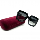 Gucci oversized sunglasses in glossy black