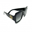 Gucci oversized sunglasses in glossy black