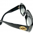 Gucci oversized sunglasses in glossy black