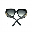 Gucci oversized sunglasses in glossy black
