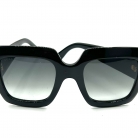 Gucci oversized sunglasses in glossy black