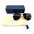 LOUIS VUITTON SUNGLASSES GOLD FRAME BLACK LENS