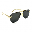 LOUIS VUITTON SUNGLASSES GOLD FRAME BLACK LENS