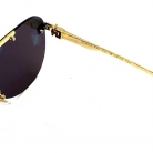 LOUIS VUITTON SUNGLASSES GOLD FRAME BLACK LENS