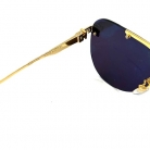 LOUIS VUITTON SUNGLASSES GOLD FRAME BLACK LENS