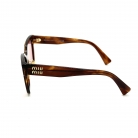 MIU MIU SUNGLASSES BROWN PINK LENS