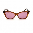 MIU MIU SUNGLASSES BROWN PINK LENS