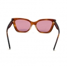 MIU MIU SUNGLASSES BROWN PINK LENS