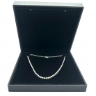 Rivière necklace in silver