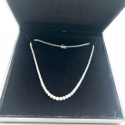 Rivière necklace in silver