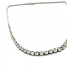 Rivière necklace in silver