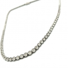 Rivière necklace in silver