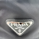 Cappello di tela nera Prada