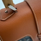 Goyard Saïgon cuero marron y canvas Goyardine negro