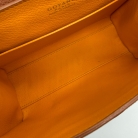 Goyard Saïgon cuero marron y canvas Goyardine negro