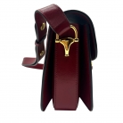 Gucci 1955 Horsebit pelle rossa e tela GG