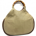 Gucci Bamboo Canvas Beige