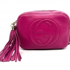 Gucci Soho Disco pink leather crossbody bag