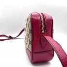 Gucci GG Camera bag beige GG canvas with red leather