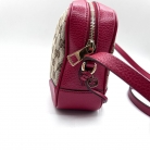 Gucci GG Camera bag beige GG canvas with red leather