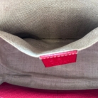 Gucci GG Camera bag beige GG canvas with red leather