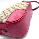 Gucci GG Camera bag beige GG canvas with red leather