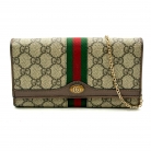 Gucci GG Supreme Web Chain Wallet