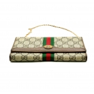 Gucci GG Supreme Web Chain Wallet