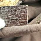 gucci hobo de lona marron y cuero