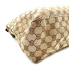 gucci hobo de lona marron y cuero