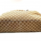 gucci hobo de lona marron y cuero