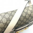 gucci horsebit 1955 in monogramma e pelle beige