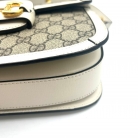 gucci horsebit 1955 in monogramma e pelle beige