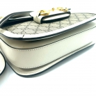gucci horsebit 1955 in monogramma e pelle beige