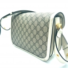 gucci horsebit 1955 in monogramma e pelle beige