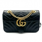 gucci marmont black leather