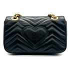 gucci marmont black leather