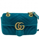 Gucci Marmont en terciopelo turquesa