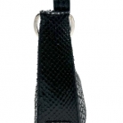 Gucci vintage piel de serpiente en negro.